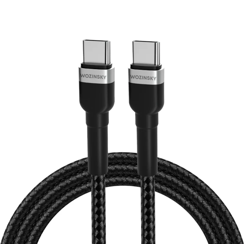 Kabel Wozinsky WNBCC1 USB-C / USB-C PD 65W 1 m - czarny