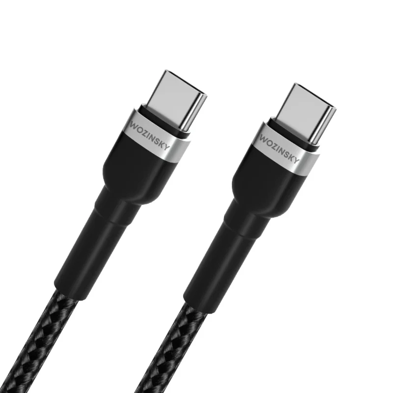 Kabel Wozinsky WNBCC1 USB-C / USB-C PD 65W 1 m - czarny - obrazek 4