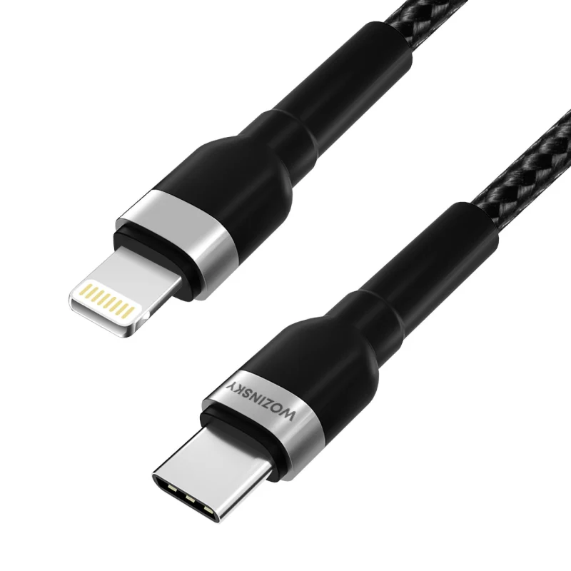 Kabel Wozinsky WNBCL1 Lightning / USB-C PD 30W 1 m - czarny - obrazek 3