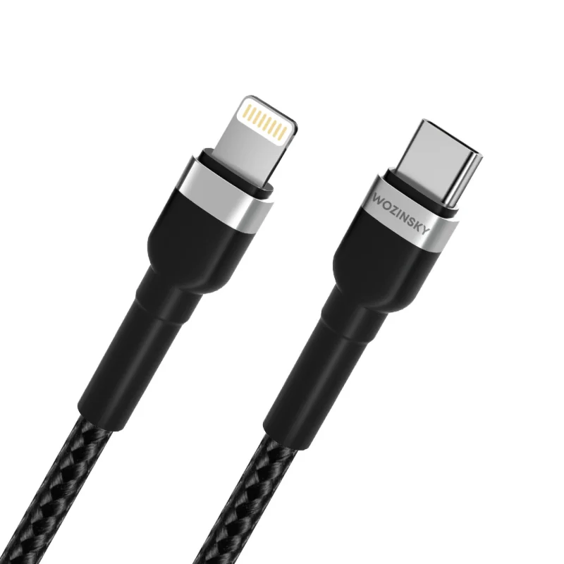 Kabel Wozinsky WNBCL1 Lightning / USB-C PD 30W 1 m - czarny - obrazek 4