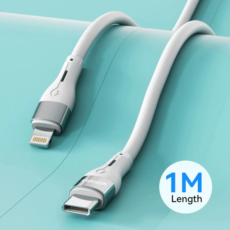 Kabel Wozinsky WSTCL1 Lightning / USB-C PD 27W 1 m - biały - obrazek 6