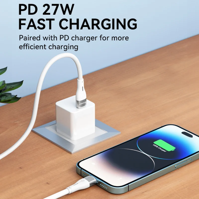 Kabel Wozinsky WSTCL1 Lightning / USB-C PD 27W 1 m - biały - obrazek 9