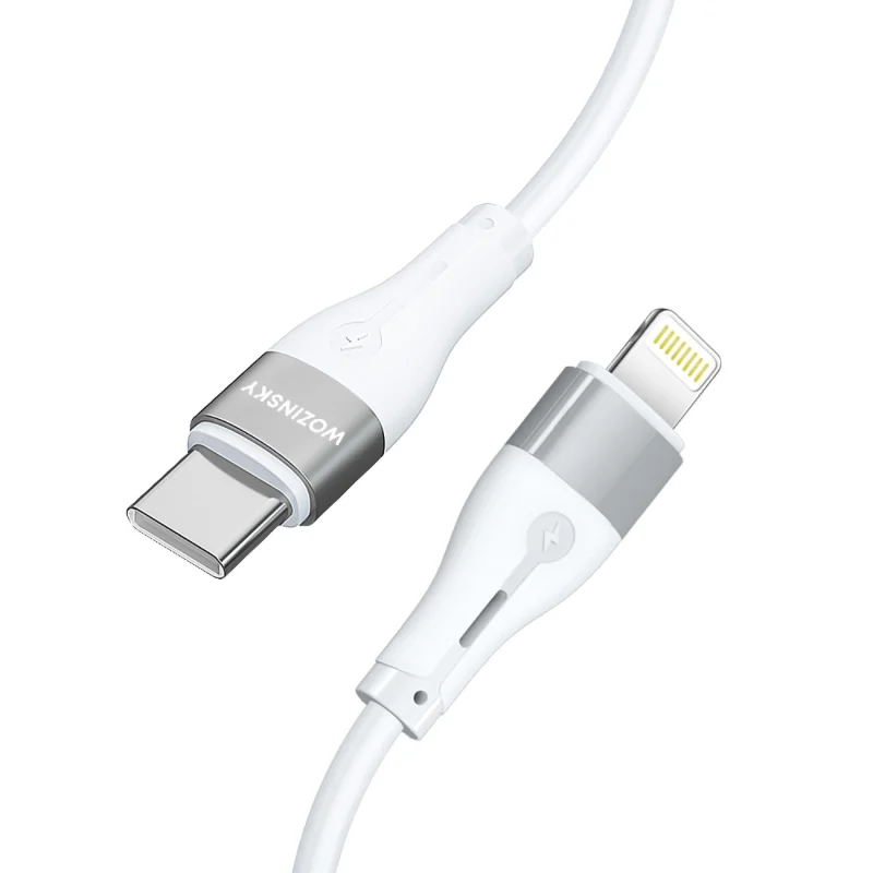 Kabel Wozinsky WSTCL1 Lightning / USB-C PD 27W 1 m - biały - obrazek 3