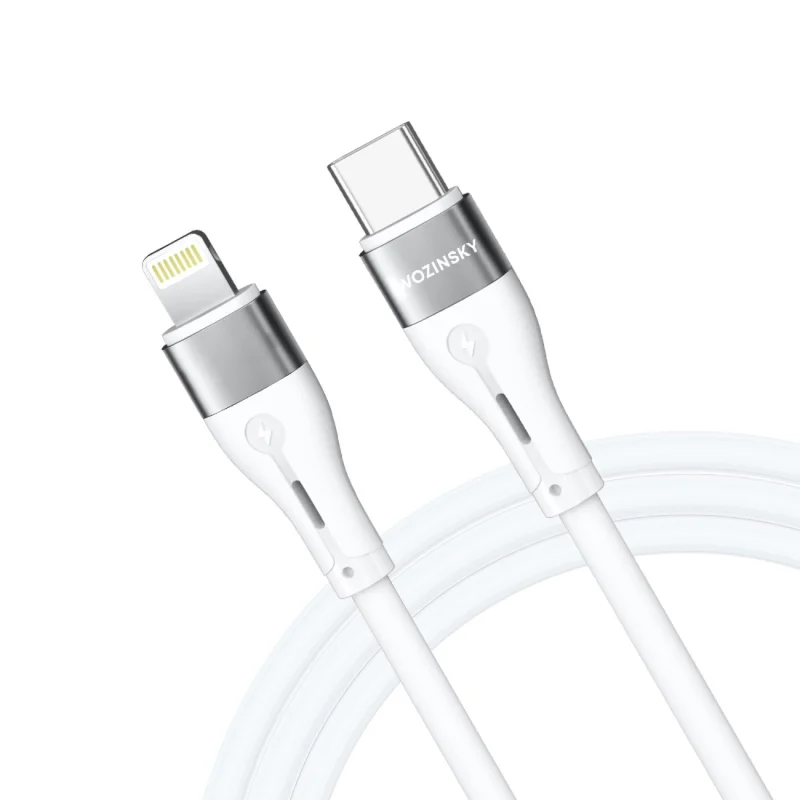 Kabel Wozinsky WSTCL1 Lightning / USB-C PD 27W 1 m - biały - obrazek 4