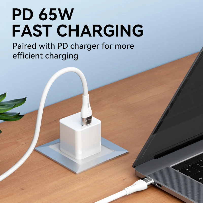 Kabel Wozinsky WSTCC1 USB-C / USB-C PD 65W 1 m - biały - obrazek 9