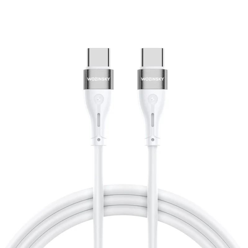 Kabel Wozinsky WSTCC2 USB-C / USB-C PD 65W 2 m - biały