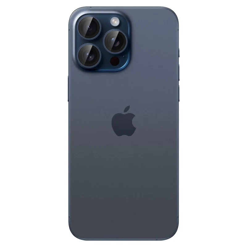 Osłona aparatu Spigen Optik.tR EZ Fit Camera Protector na iPhone 14 Pro / Pro Max / 15 Pro / Pro Max - tytan błękitny 2 szt. - obrazek 3