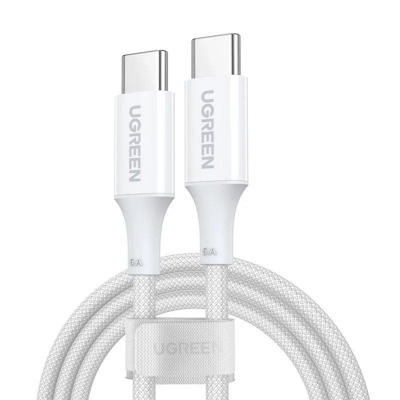 Kabel Ugreen US557 USB-C / USB-C PD 100W 1m - biały - obrazek 2