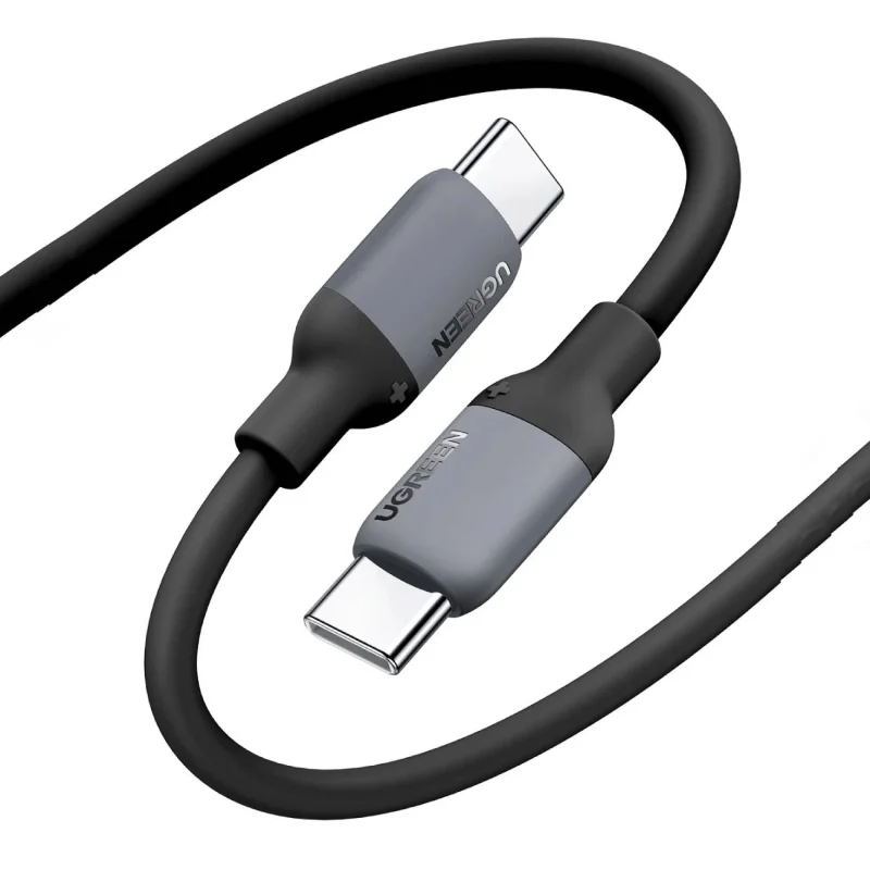 Kabel Ugreen US563 USB-C - USB-C 60W 5A 1m - czarny