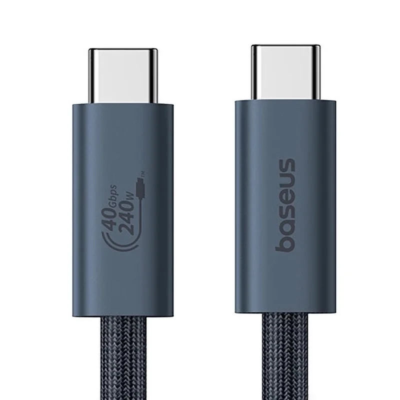 Kabel Baseus CB000068 USB-C - USB-C 240W PD 8K 60Hz 1m - czarny