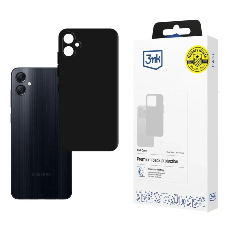 Etui 3mk Matt Case na Samsung Galaxy A05 - czarne