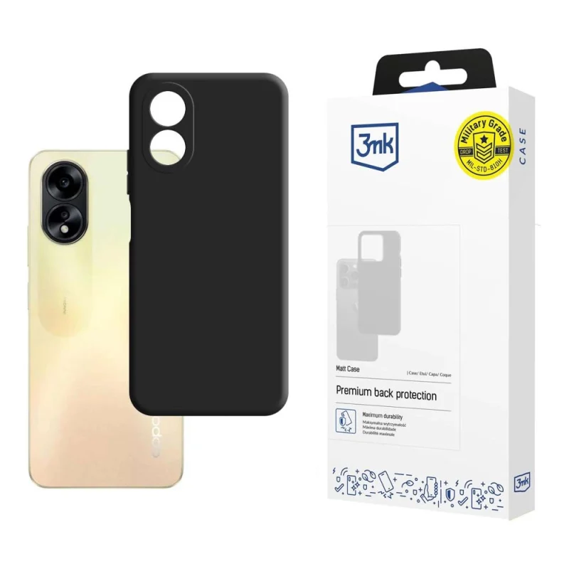 Etui 3mk Matt Case na Oppo A38 - czarne