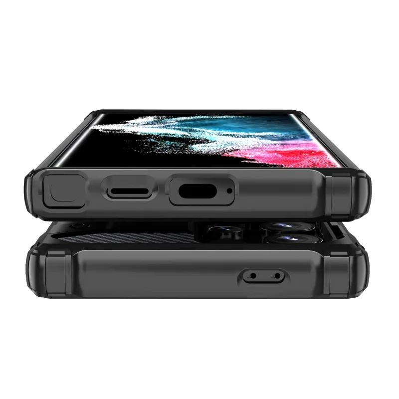 Etui Hybrid Armor do Samsung Galaxy S24 Ultra pancerne - czarne - obrazek 9