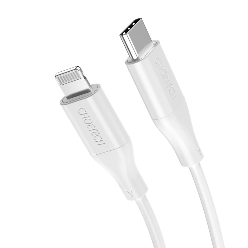 Kabel Choetech IP0040 USB-C / Lightning MFi PD 30W 1.2m - biały - obrazek 3