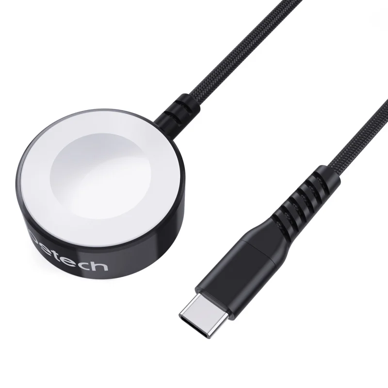 Ładowarka bezprzewodowa Choetech T319 MFI o mocy 5W, do Apple Watch + kabel USB-C - czarna - obrazek 11