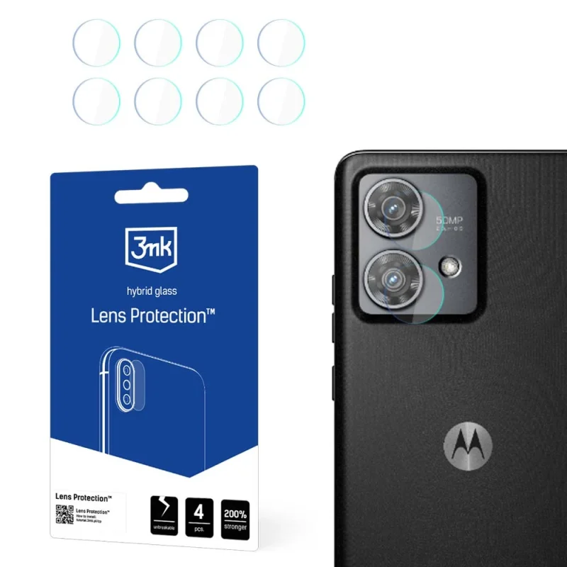 Szkło na aparat 3mk Lens Protection™ hybrydowe na Motorola Edge 40 Neo