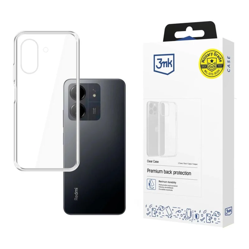 Etui 3mk Clear Case na Redmi 13C / Poco C65 - przezroczyste