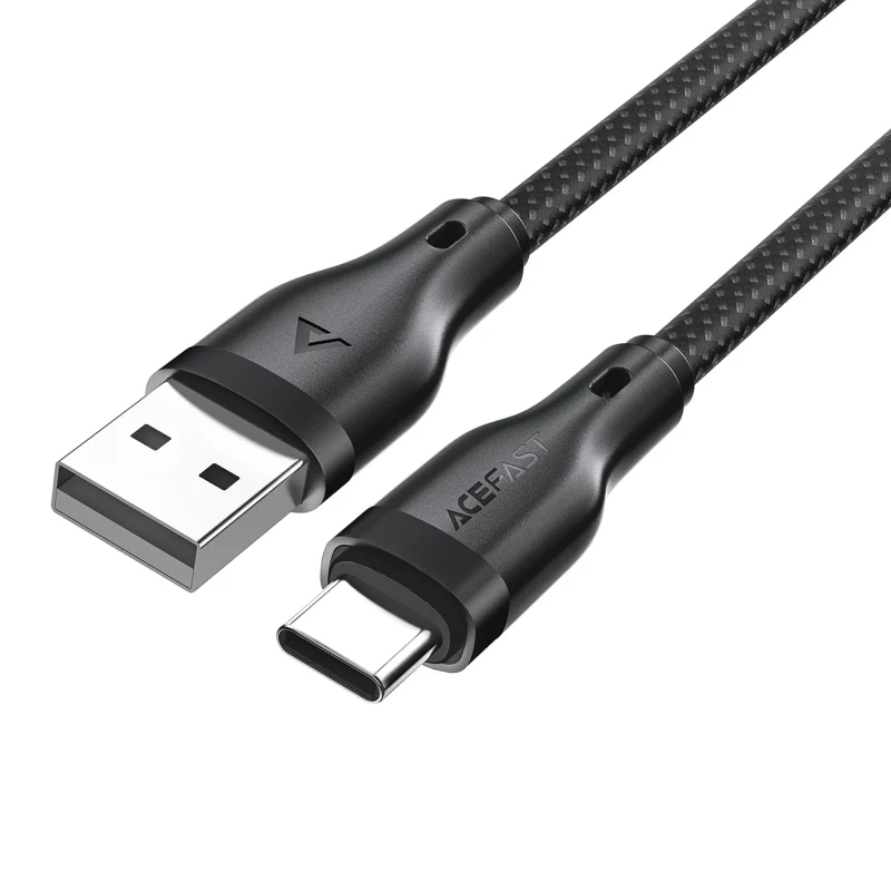 Kabel Acefast C8-04 USB-A / USB-C 3A 1.2m - czarny - obrazek 2