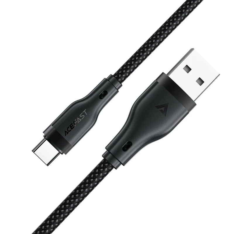 Kabel Acefast C8-04 USB-A / USB-C 3A 1.2m - czarny - obrazek 3