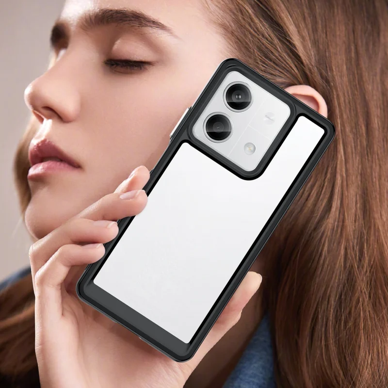 Etui Outer Space Case z żelową ramką do Xiaomi Redmi Note 13 Pro - czarne - obrazek 7