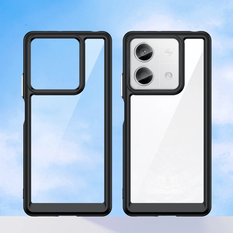 Etui Outer Space Case z żelową ramką do Xiaomi Redmi Note 13 Pro - czarne - obrazek 8