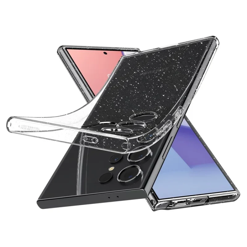 Etui Spigen Liquid Crystal na Samsung Galaxy S24 Ultra - przezroczysto-brokatowe - obrazek 7