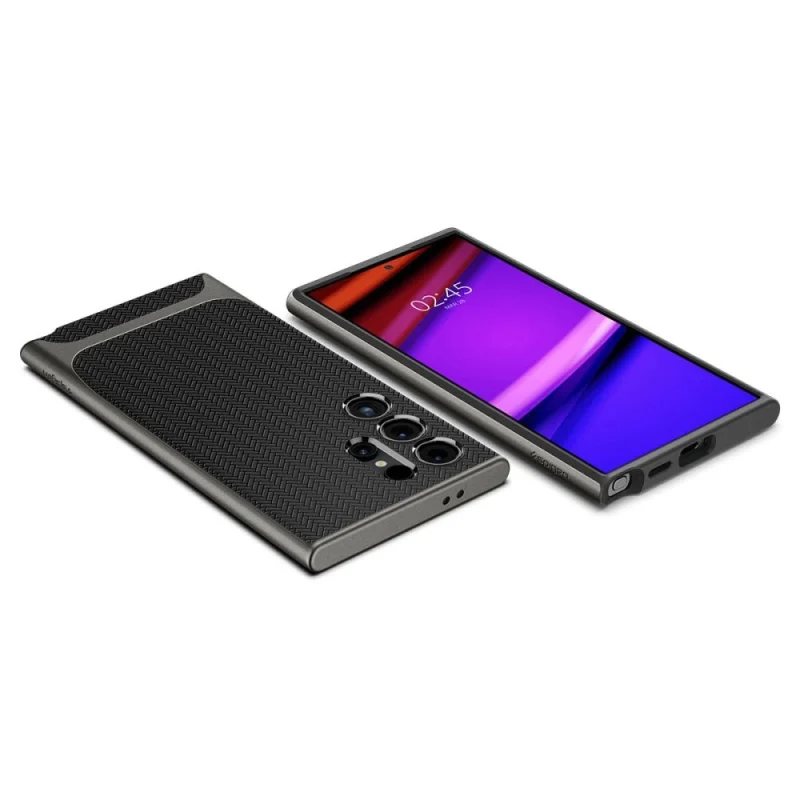 Etui Spigen Neo Hybrid na Samsung Galaxy S24 Ultra - metaliczny szary - obrazek 4