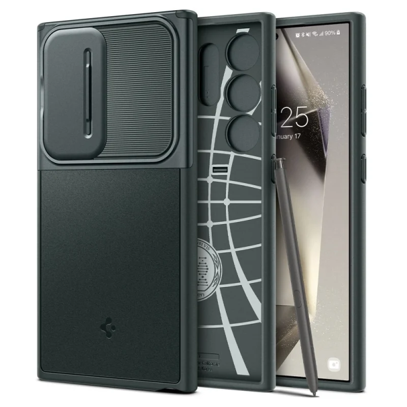 Etui Caseology Parallax na Samsung Galaxy S24 Ultra - ciemnozielone