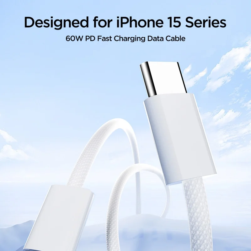 Kabel Joyroom Ben Series S-A45 USB-C / USB-C 60W 1 m - biały - obrazek 3