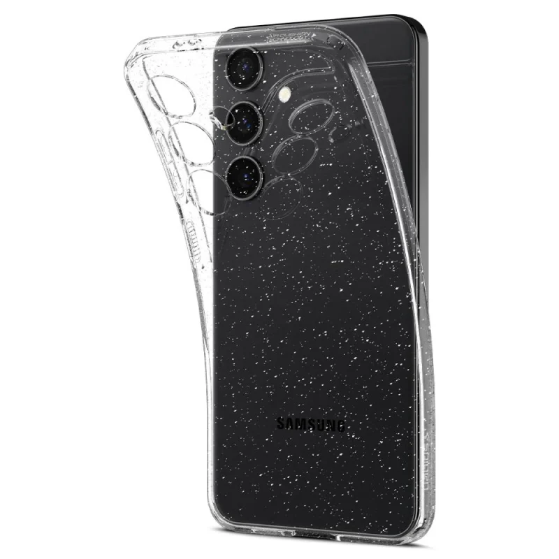 Etui Spigen Liquid Crystal na Samsung Galaxy S24+ - przezroczysto-brokatowe - obrazek 9