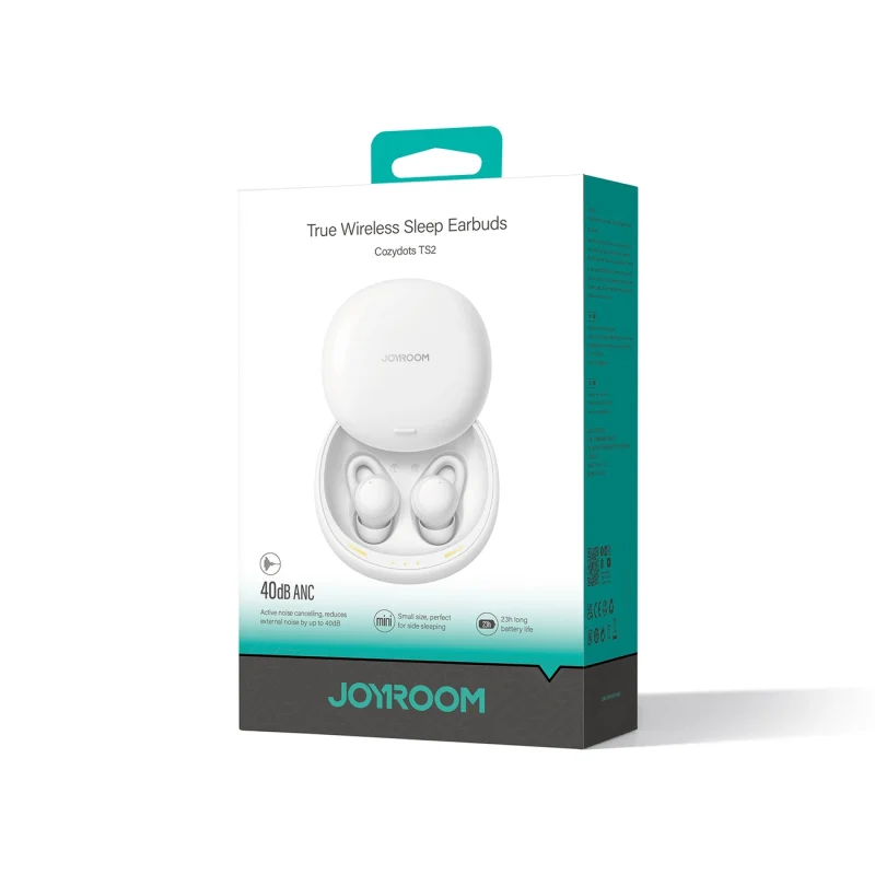 Słuchawki bezprzewodowe TWS Joyroom JR-TS2 Cozydots Series z aktywną redukcją szumów, Bluetooth 5.3 - białe - obrazek 9