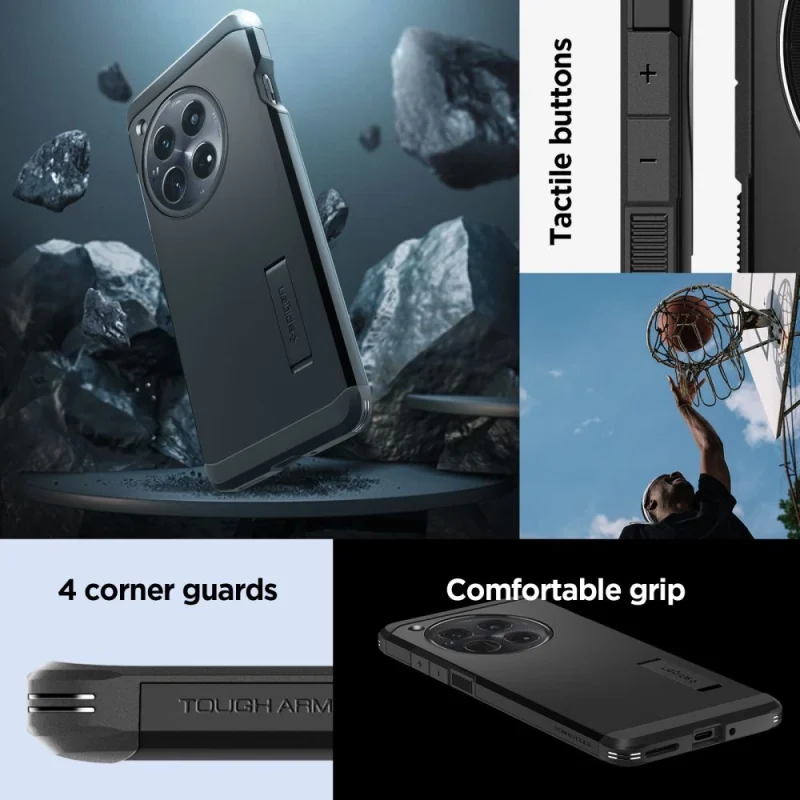 Etui Spigen Tough Armor na OnePlus 12 - czarne - obrazek 16