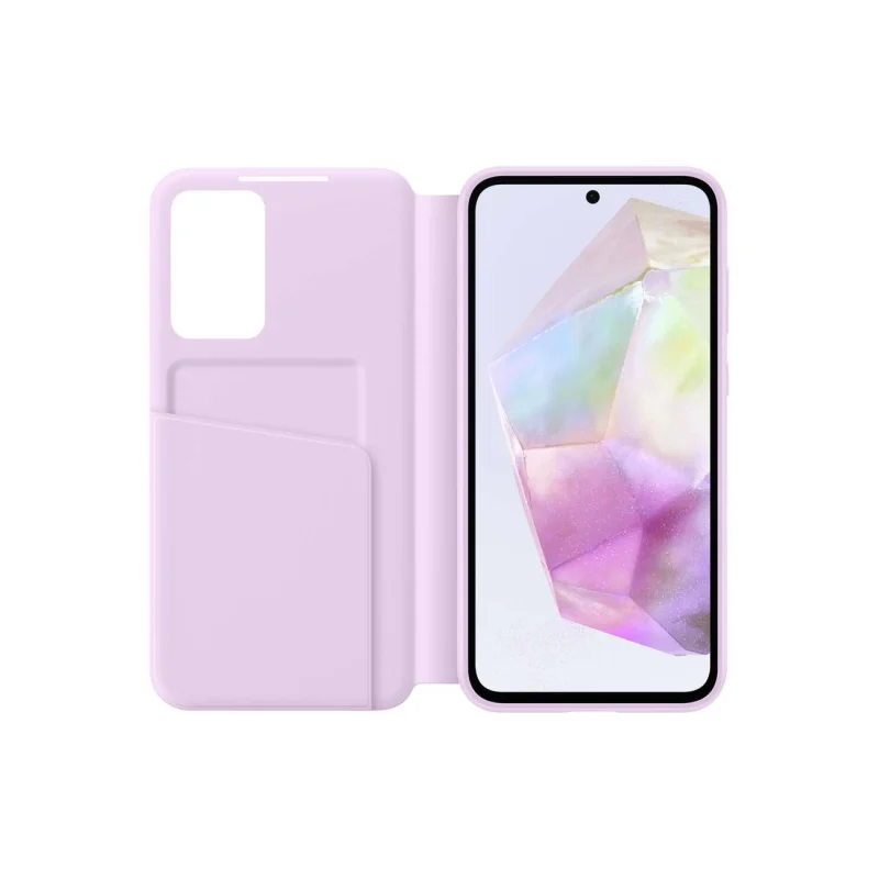 Etui Samsung Smart View Wallet EF-ZA356CVEGWW z klapką do Samsung Galaxy A35 - fioletowe - obrazek 3