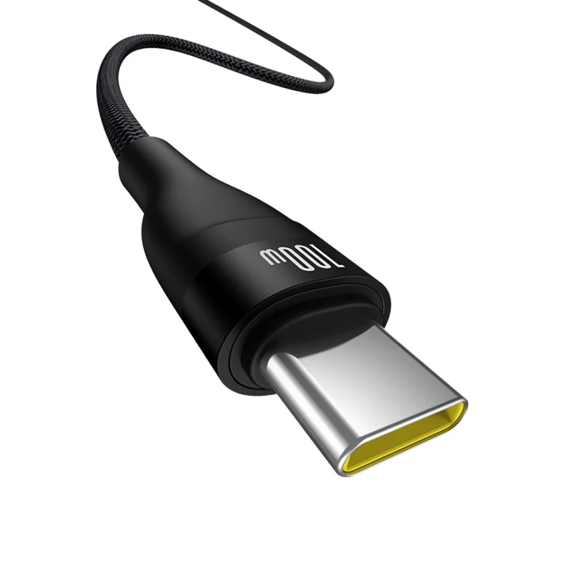 Kabel Baseus Flash 2 USB-A / USB-C 100W 2 m - czarny - obrazek 4