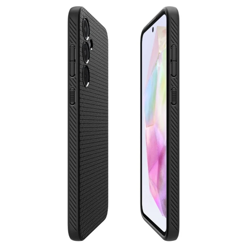 Etui Spigen Liquid Air na Samsung Galaxy A35 5G - czarny mat - obrazek 7