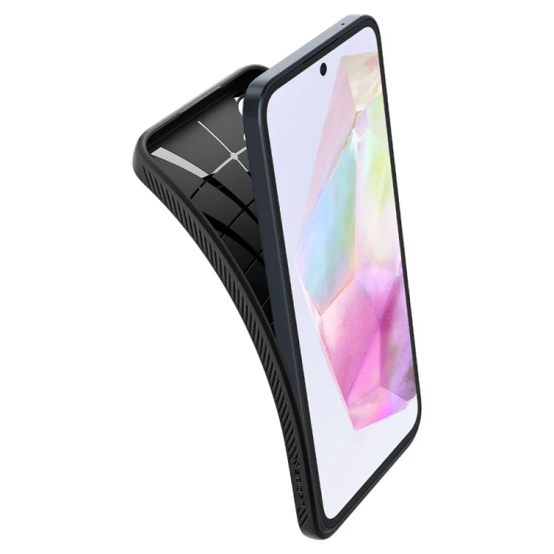 Etui Spigen Liquid Air na Samsung Galaxy A35 5G - czarny mat - obrazek 9