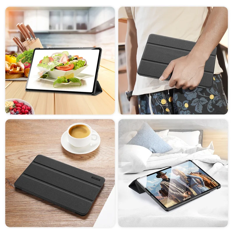 Etui Dux Ducis Domo z klapką i smart sleep na Honor Pad 9 12.1'' - czarne - obrazek 6