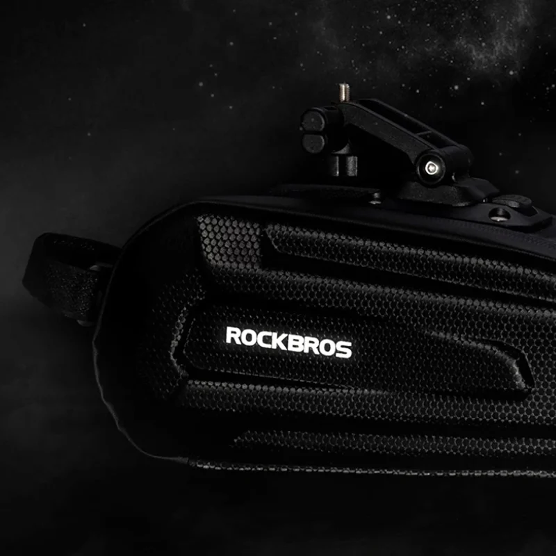 Torba Rockbros B69 rowerowa podsiodłowa 1.8l z systemem łatwego zwalniania - czarna - obrazek 10