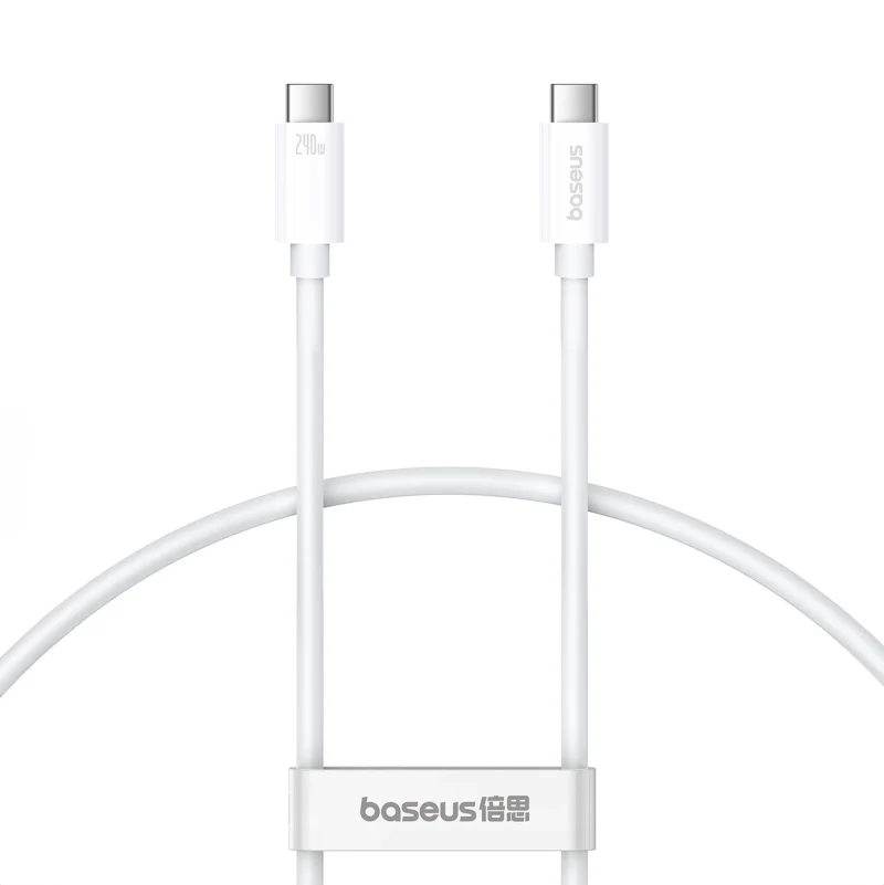 Kabel Baseus Superior 2 CB000066 USB-C / USB-C USB4 240W 1.8m - biały - obrazek 2