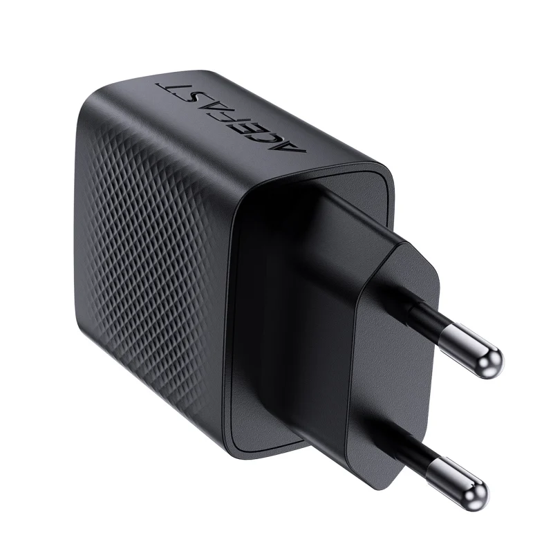 Ładowarka Acefast A78 sieciowa GaN USB-A / USB-C PD 20W - czarna - obrazek 4