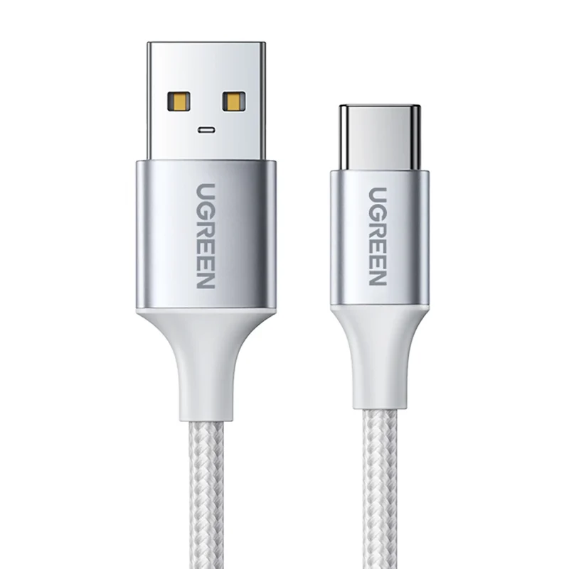 Kabel Ugreen US288 60130 USB-A / USB-C QC 3.0 3A 0.5m - biały