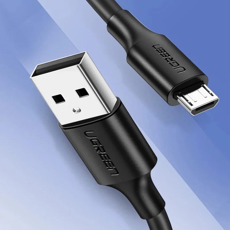 Kabel Ugreen US289 60134 micro USB / USB-A 0.25m - czarny - obrazek 3