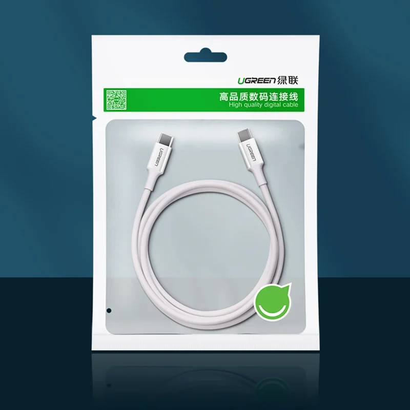 Kabel Ugreen US264 60519 USB-C / USB-C PD QC AFC 1.5m - biały - obrazek 10