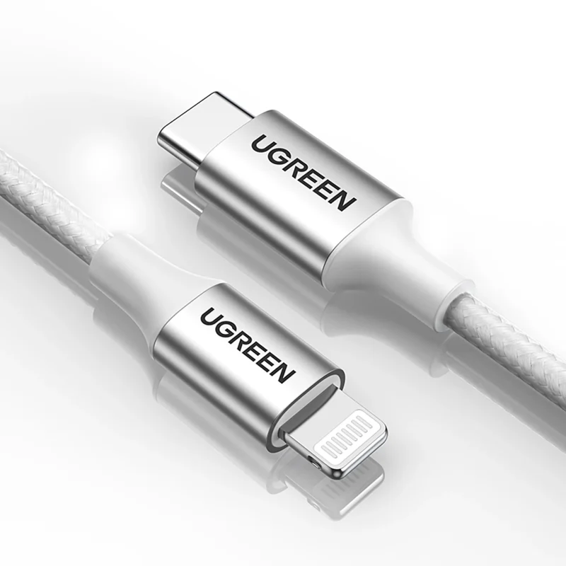 Kabel Ugreen US304 70523 USB-C / Lightning MFi 1m - srebrny - obrazek 3