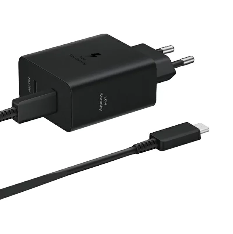 Ładowarka Samsung Power Adapter Duo EP-T5020XBEGEU sieciowa 2x USB-C 50W - czarna - obrazek 4