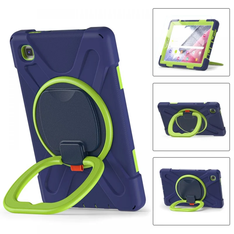 Etui Tech-Protect X-Armor na Samsung Galaxy Tab A7 Lite 8.7" T220 / T225 - granatowo-zielone - obrazek 2