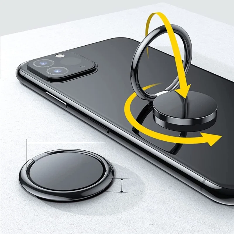 Uchwyt / ring Tech-Protect Magnetic Phone Ring z funkcją stojaka - złoty - obrazek 5