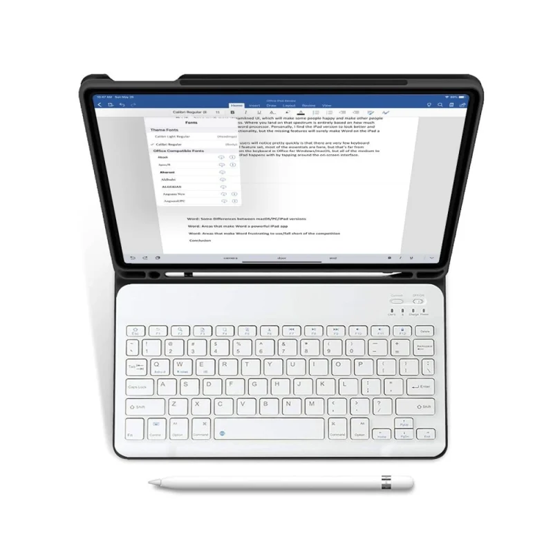 Etui Tech-Protect SC Pen + Keyboard z klawiaturą na iPad Air 10.9" 2020-2022 / 11" 2024 - czarne - obrazek 2