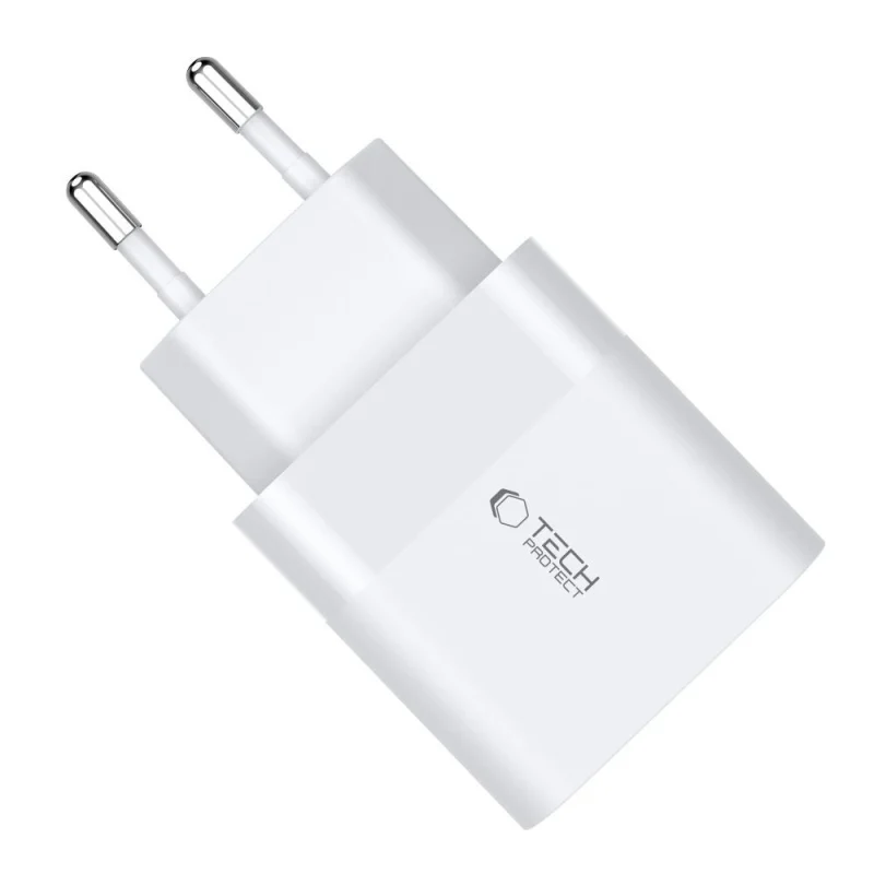 Ładowarka Tech-Protect C30W sieciowa USB-C PD 30W / USB-A QC 3.0 - biała - obrazek 5