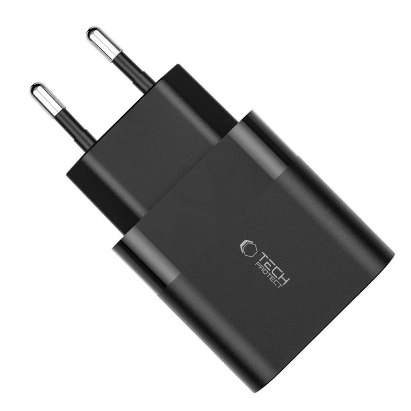 Ładowarka Tech-Protect C30W sieciowa USB-C PD 30W / USB-A QC 3.0 - czarna - obrazek 4